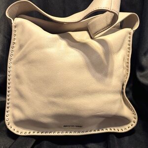 Light Grey Michael Kohrs Shoulder Bag with Chain Strap Attachment